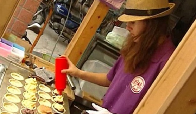 德國妹愛上台灣　決定以紅豆餅維生