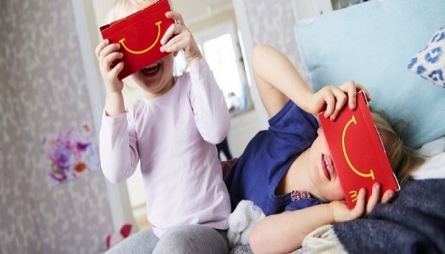 瑞典麥當勞也走VR風 快樂兒童餐變身Cardboard概念