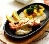 鲑鱼排+烤蔬菜